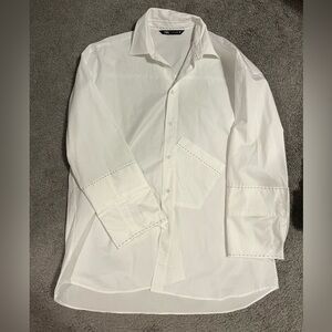 Zara oversized button down top